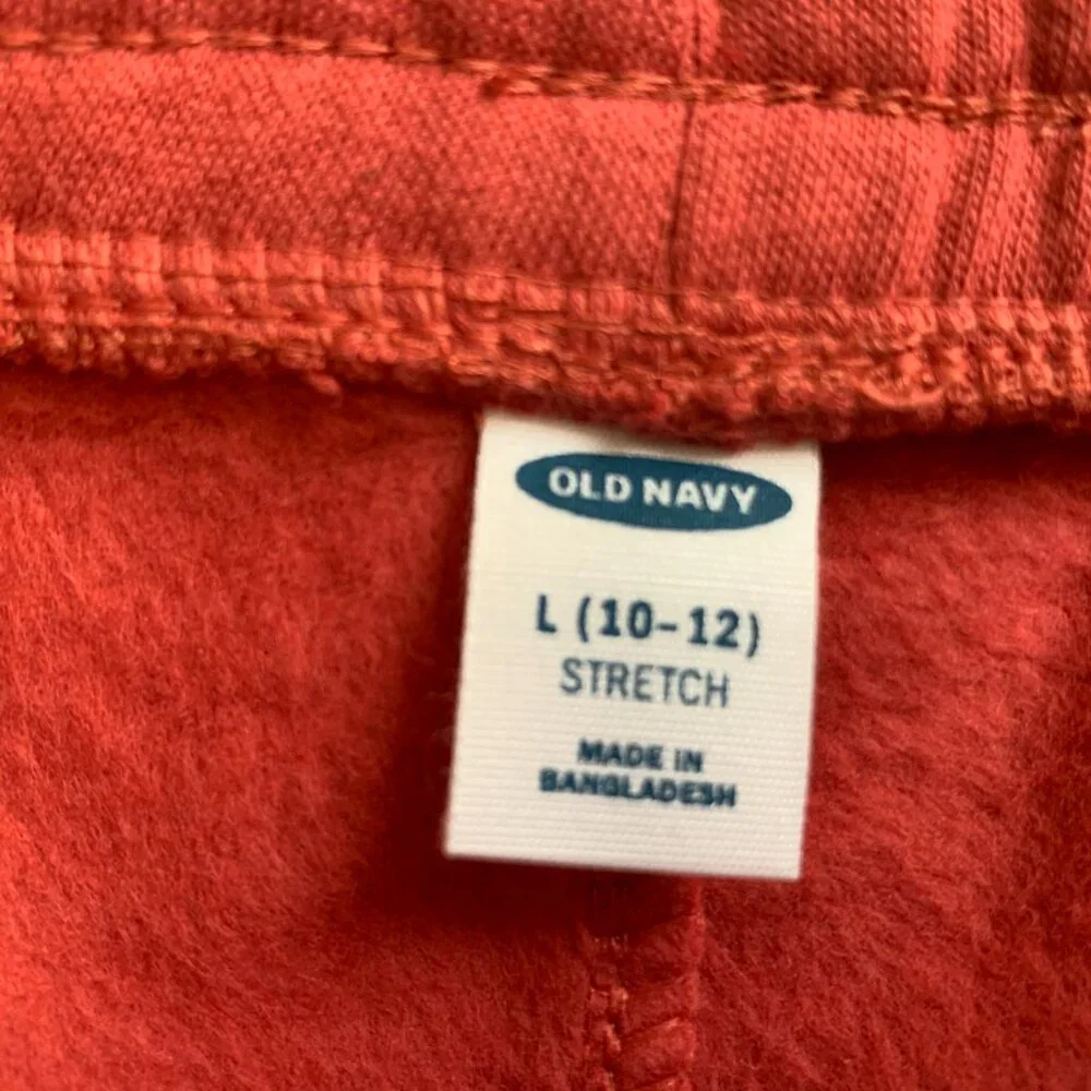 NWT Old Navy girls pink sweat pants casual joggers sz L sz 10 New